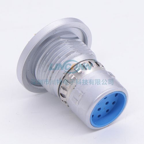 金属连接器加工TL插座 国标 14pin 母头 焊线式