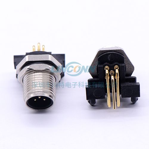 M12H4公座，弯针，PCB