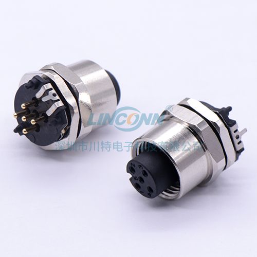 M12H9母座180度SMD
